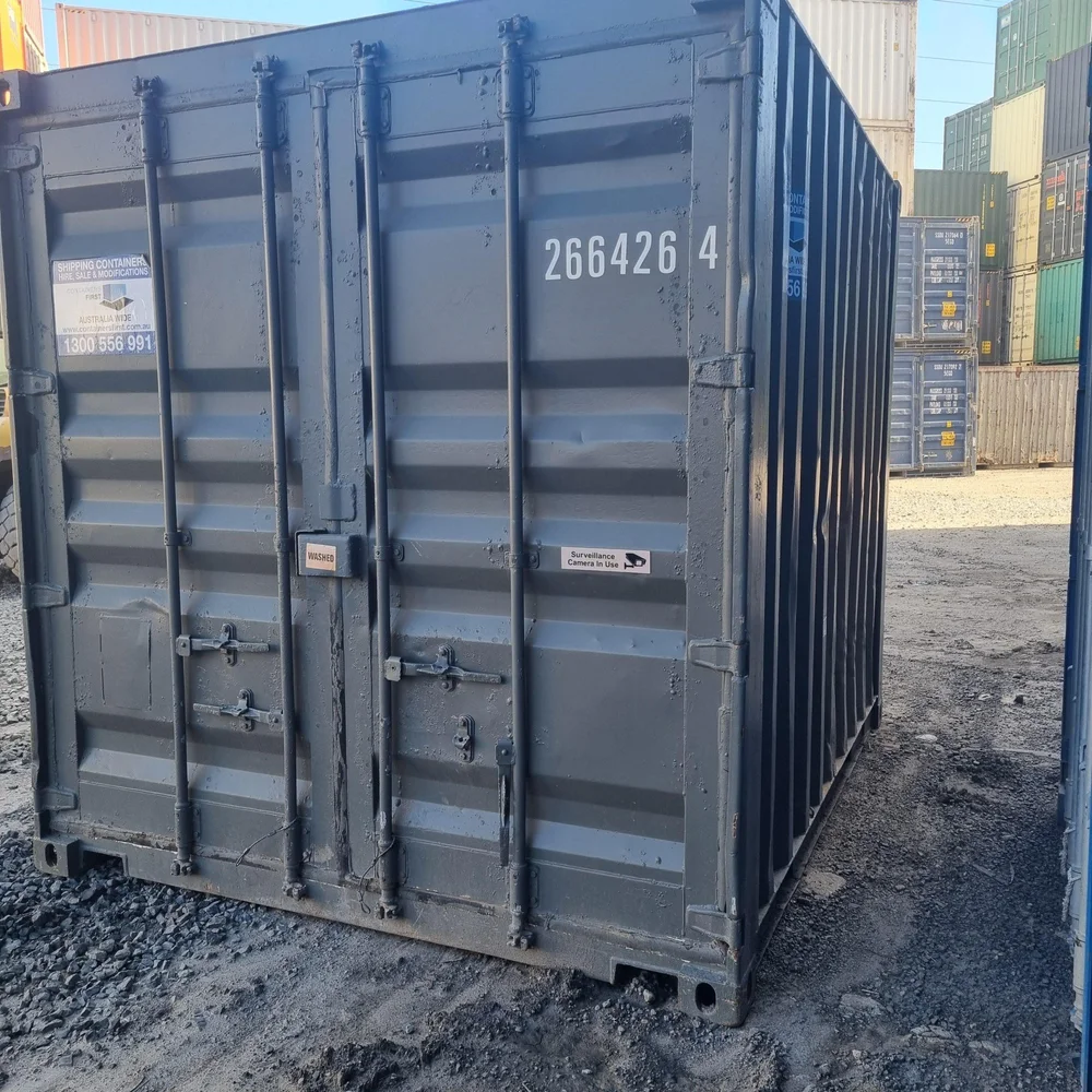 10Ft X 8Ft Shipping Container (One trip) – Blue view 2