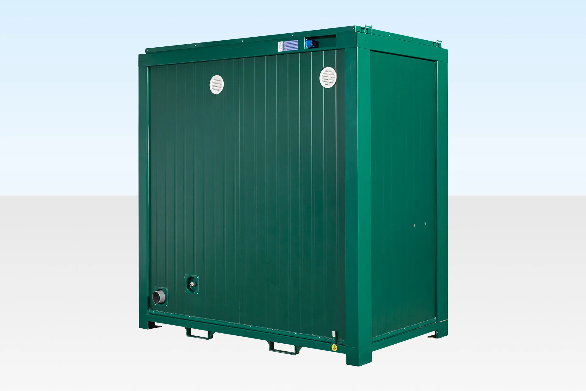 1+1 Double Mains Toilet 8Ft x 5Ft (Green) view 4