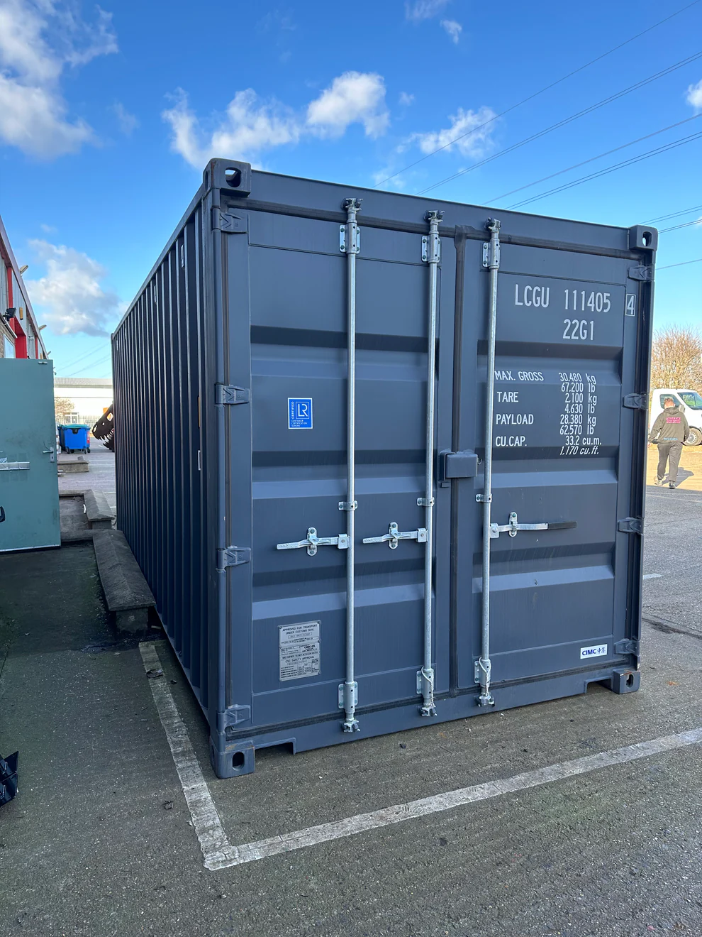 20Ft Shipping Container (One Trip) – Blue