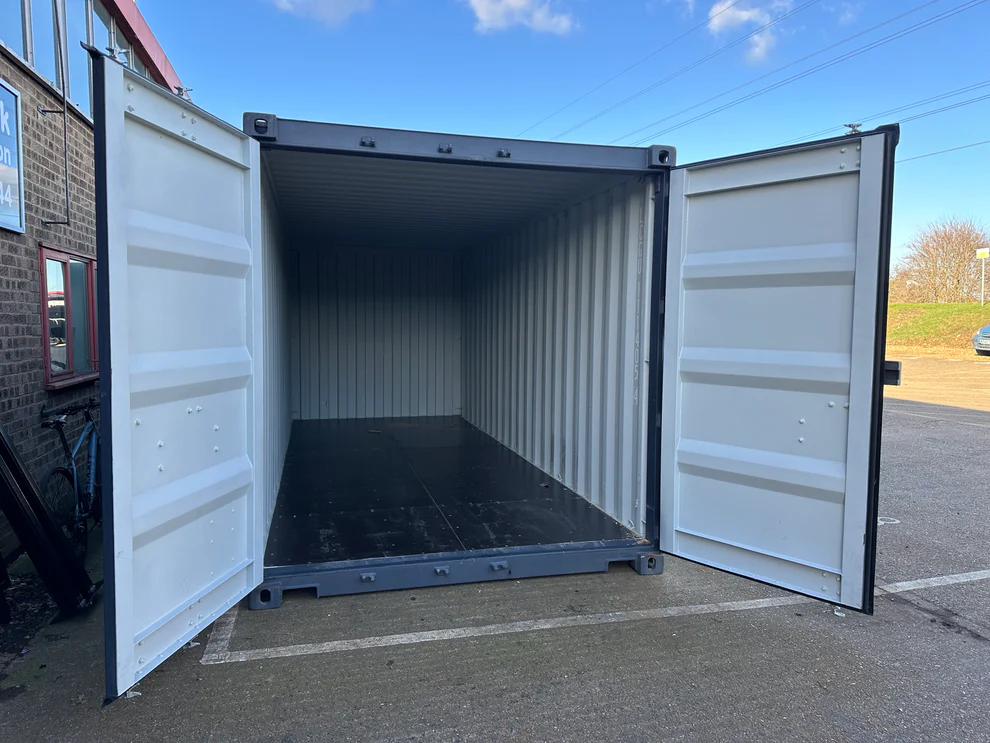 20Ft Shipping Container (One Trip) – Blue view 3