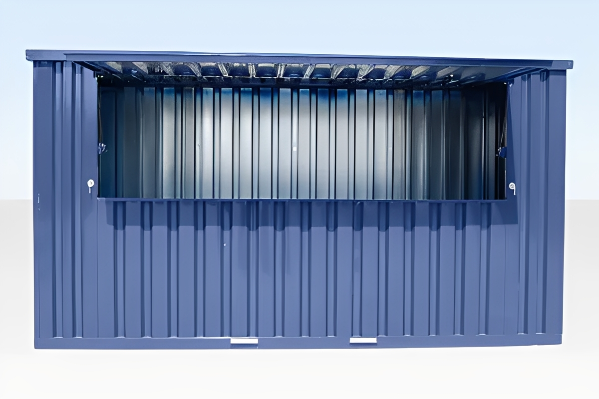 4M X 4.2M Side Linked Flat Pack Container Bundle (Galvanized)