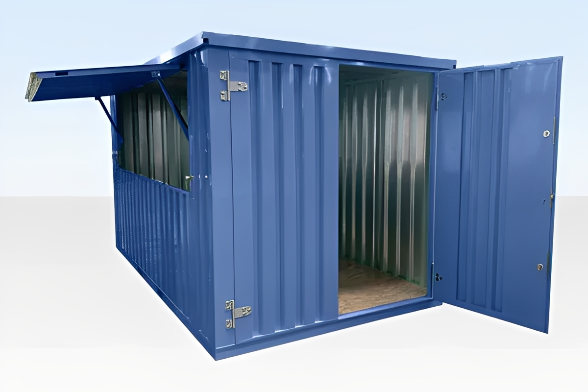4M X 4.2M Side Linked Flat Pack Container Bundle (Galvanized) view 3